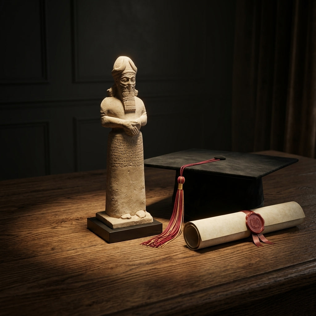 Nabu Statue – Ancient Mesopotamian God of Wisdom Sculpture | Assyrian Babylonian Artifact Replica