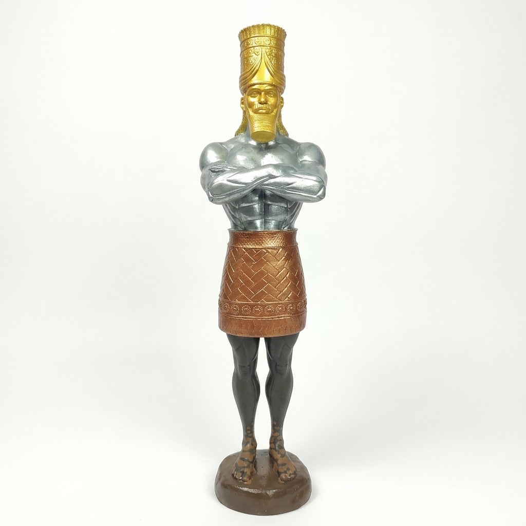 Nebuchadnezzar II Statue – King of Babylon Sculpture | Ancient Mesopotamian Royal Figure | Museum Style Collector Piece