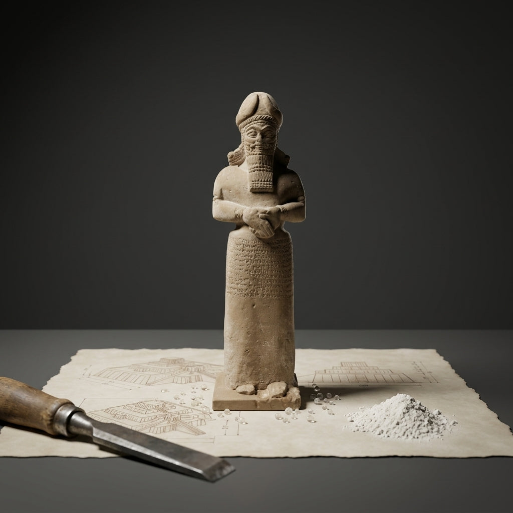 Nabu Statue – Ancient Mesopotamian God of Wisdom Sculpture | Assyrian Babylonian Artifact Replica